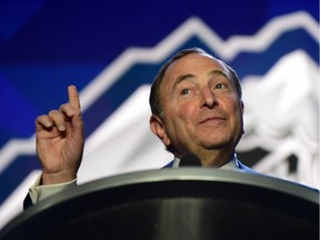 NHL commissioner Gary Bettman is to be in Regina this weekend for the NHL Heritage Classic, to be held Saturday at Mosaic Stadium.