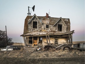 Chris Attrell has been capturing photos of abandoned buildings — including this image taken near west of Kenaston — and the surrounding Saskatchewan landscapes for over a decade.