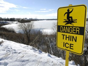 The City of Regina is again warning residents about the hazards of thin ice after a rescue Wednesday night.