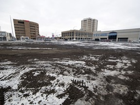 The former site of the failed Capital Pointe project on the corner of Albert Street and Victoria Avenue in Regina.