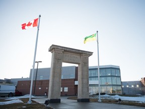 Outside the Regina Correctional Centre.