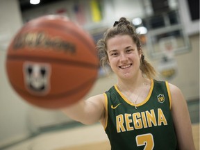 The University of Regina Cougars' Michaela Kleisinger is lauded for her contributions on and off the court.