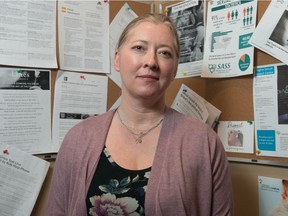 Lisa Miller, executive director of the Regina Sexual Assault Centre, stands for a photo in the centre on Mackay Street.