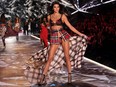 Kendall Jenner walks the runway at the 2018 Victoria's Secret Fashion Show on November 8, 2018 at Pier 94 in New York City.