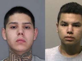 Kendal Lee Campeau (left) and Matthew Shaundel Michel were reported to have escaped from the Regional Psychiatric Centre in Saskatoon, Sask. on Nov. 13, 2019. (Saskatoon Police Service)