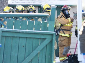 Regina Fire & Protective Services respond to a house fire at 2301 Wallace Street.