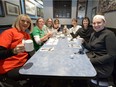 Irene Seiberling, left, and friends are shown during Coffee Day at Nicky's Cafe in 2016. Coffee Day, an annual fund-raiser for the Leader-Post Christmas Cheer Fund, is set for Saturday from 8 a.m. to noon.