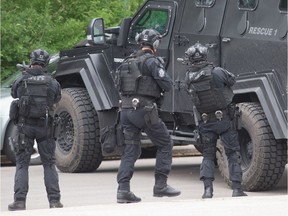 Regina police SWAT stock image