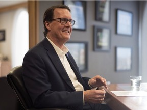 Mayor Michael Fougere speaks with the Leader-Post for his year-end review at City Hall in Regina.