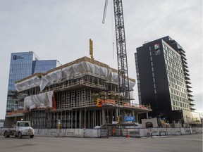 The third structure being built at Parcel Y, Nutrien Tower, is set to reach 88 metres, surpassing the 84.5-metre Mosaic Tower in Regina to become Saskatchewan's tallest building in Saskatoon, SK on Wednesday, December 11, 2019.