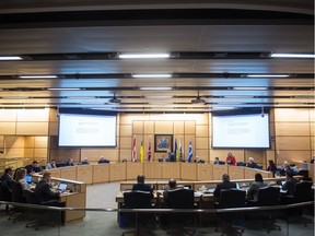 A City Council meeting at Regina City Hall in Regina, Saskatchewan on Dec. 12, 2019.