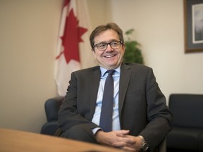 Federal Environment Minister Jonathan Wilkinson speaks with the Leader-Post in Regina last year. TROY FLEECE / Regina Leader-Post