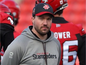The Calgary Stampeders recently promoted Regina-born Marc Mueller to quarterbacks coach from running backs coach.