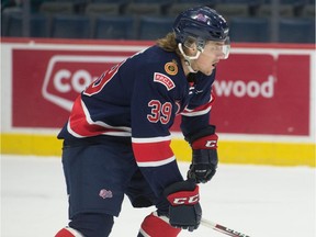 Regina Pats forward Carson Denomie had two goals and an assist Tuesday in a 9-4 loss to the host Portland Winterhawks.