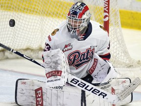 Regina Pats goalie Max Paddock.