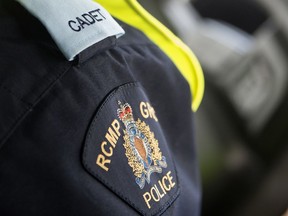 A cadet drives a truck on the 4x4 track at the RCMP Academy, Depot Division, in Regina.