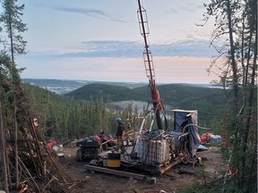 A view of exploration work at Appia Energy Corp.'s Alces Lake property about 20 kilometres east of Uranium City, Sask. The company is hoping to capitalize on a growing interest in developing a secure supply of rare earth elements in Saskatchewan.