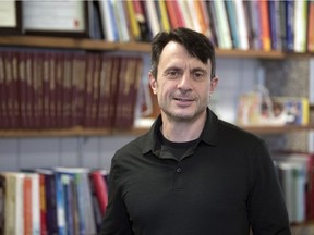 Thomas Hadjistavropoulos, psychology professor and Research Chair in Aging and Health, in his office at the University of Regina on Friday, January 24, 2020.