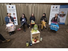 A a panel discussion called Reclamation of Matriarch and Ogijidaakwe Sovereignty took place during the Indigenous Women's Leadership Forum at the Ramada Hotel in Regina on Wednesday, January 29, 2020.