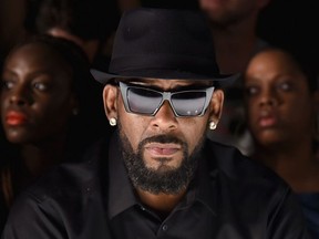 Singer R. Kelly attends the Ovadia & Sons front row during New York Fashion Week: Men's S/S 2016 at Skylight Clarkson Sq on July 14, 2015 in New York City.