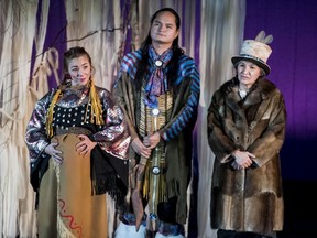 Allyson Pratt, Mitchell Saddleback and Sophie Merasty in Paw‚kan Macbeth - A Cree Takeover.