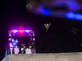 Regina's Mark McMorris is shown during the 2020 men's snowboard big air competition Saturday in Aspen, Colo. McMorris finished second, winning his record-tying 18th career medal at the Winter X Games. He is to miss this year's event in Aspen after being diagnosed with COVID-19.