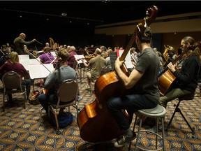 In this file photo from March 2019, members of the Regina Symphony Orchestra (RSO) practice at the Conexus Arts Centre.