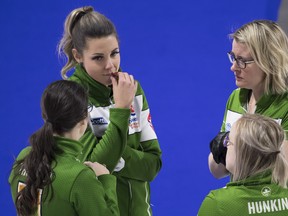 Robyn Silvernagle qualified for the championship pool with an extra-end win on Thursday at the Scotties Tournament of Hearts.