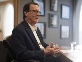 Mayor Michael Fougere speaks with the Leader-Post for his year-end review at City Hall in Regina on Dec. 3, 2019.