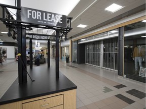 For lease spaces inside the Victoria Square Shopping Centre in Regina on Friday, January 31, 2020.