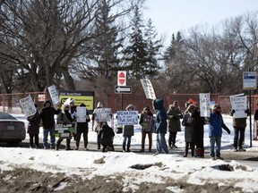 No Business in the Park - headed by Florence Stratton - is holds a rally against the Brandt-CNIB project, especially given the news last week green-lighting the project.