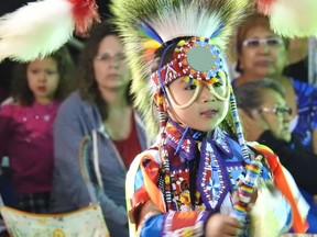 An Indigenous dancer performs at Wanuskewin Heritage Park. (Photo courtesy of Andrew McDonald)