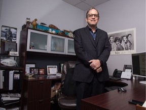 John Hopkins, CEO of the Regina & District Chamber of Commerce, stands in his office at the chamber's building on Albert Street in Regina, Saskatchewan on Feb. 19, 2020.