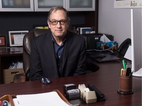 John Hopkins, CEO of the Regina & District Chamber of Commerce, sits in his office at the chamber's building on Albert Street in Regina, Saskatchewan on Feb. 19, 2020.