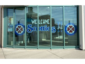 The signs supporting the 2020 Scotties Tournament of Hearts women's curling championship were out in Moose Jaw.