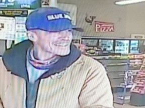 The RCMP said this man allegedly stole scratch-and-win tickets from a business in Regina Beach.