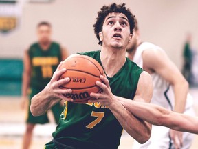 Matt Barnard, shown in this file photo, exceeded 20 points in both University of Regina Cougars men's basketball games on the weekend.