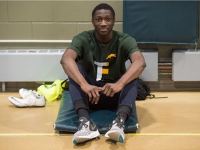 Like other University of Regina students, Cougars track star Scott Joseph is taking classes at home due to COVID-19.