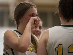 Campbell Tartans Cambri Daelick was emotional after the Tartans defeated the O'Neill Titans 71-68 in the final game of the 2019-20 RIBL season for both teams.