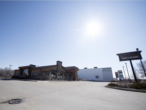 The Keg on south Albert Street would normally be busy over the lunch hour, but, like most all other restaurants in the province, it's closed until further notice.