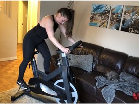Regina's Alex Kardynal is working out at home during the COVID-19 pandemic.