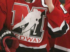 A Medway High school hockey team jersey.