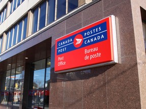 Canada Post at Worthington Street East was closed after an employee tested COVID-19 presumptive positive. Michael Lee / The Nugget