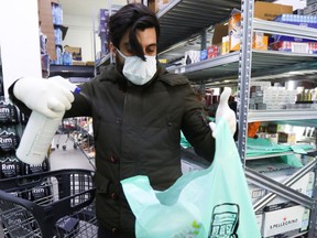 Colby Cosh: It has turned out that plastic bags are pretty useful in an epidemic of viral disease that has made grocery stores an important fulcrum of life-saving infection control.