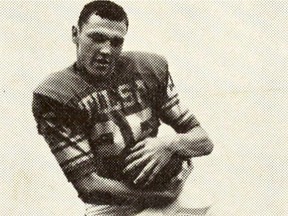 Rick Eber, a star receiver at the University of Tulsa in the 1960s, played for the Saskatchewan Roughriders in 1973.