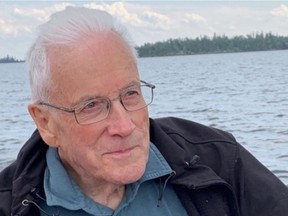 Ron Mackay seen boating near La Ronge, Sask. in 2019.