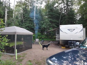 A photo of one of Jay Merritt's campgrounds from a previous season. Photo courtesy Jay Merritt.