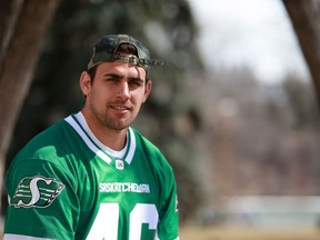 Jorgen Hus, shown in his hometown of Saskatoon, has spent the past five CFL seasons as a long-snapper with the Saskatchewan Roughriders.