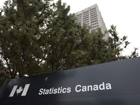 Signage marks the Statistics Canada offices in Ottawa.