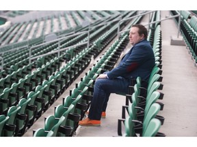 Tim Reid, president and CEO of Evraz Place, had Mosaic Stadium to himself, but is looking forward to the days when the facility will be open to the public.